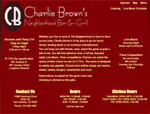 Tablet Screenshot of charlie-browns.com